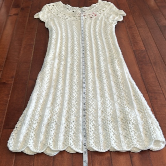 NWT Lilly Pulitzer Everly Sweater Dress Crochet Resort White Size Small - Picture 6 of 6